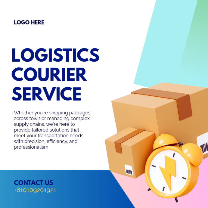 Copy of White Joyful Logistic Service Instagram Post | PosterMyWall