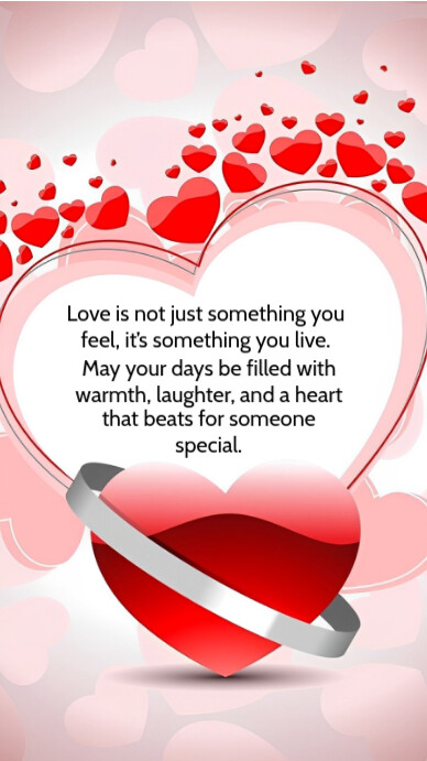 White Joyful Love Quote  Facebook Story template
