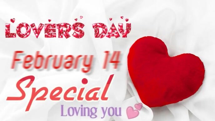 White Joyful Lovers Day  Youtube Thumbnail template