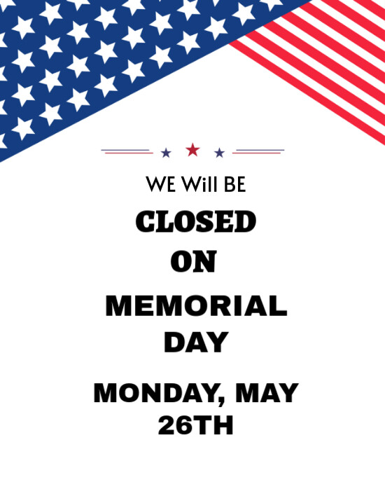 White Joyful Memorial Closed  Instagram Portrait template