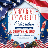 White Joyful Memorial Day Celebration Instagram Post template