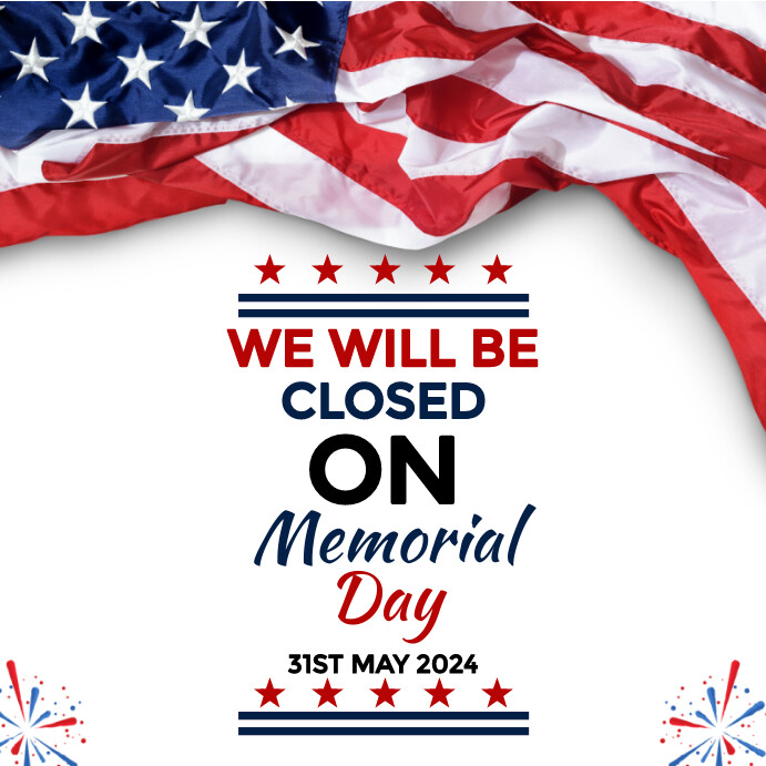 White Joyful Memorial Day Instagram Post Template | PosterMyWall