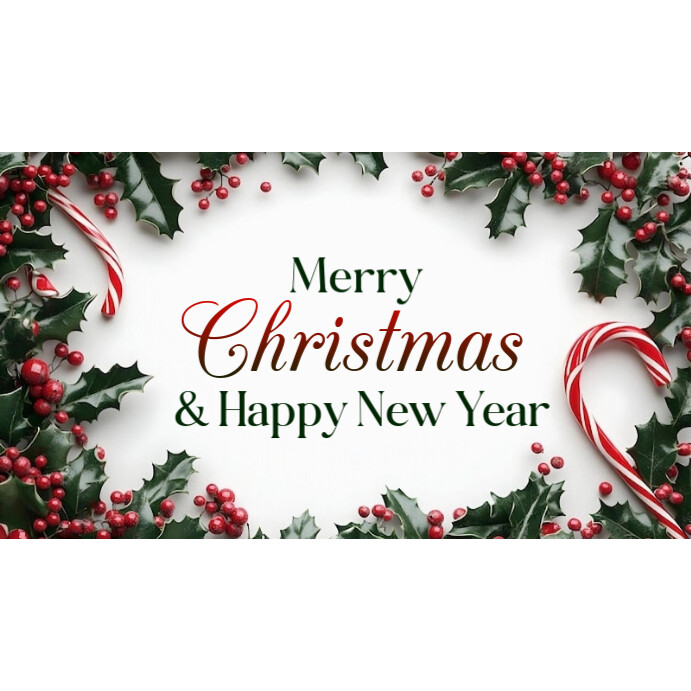 Plantilla de White Joyful Merry Christmas And Happy New Year Instagram ...