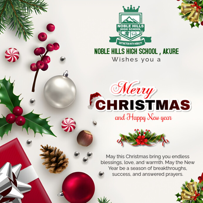 Copy of White Joyful Merry Christmas Card Instagram Post | PosterMyWall