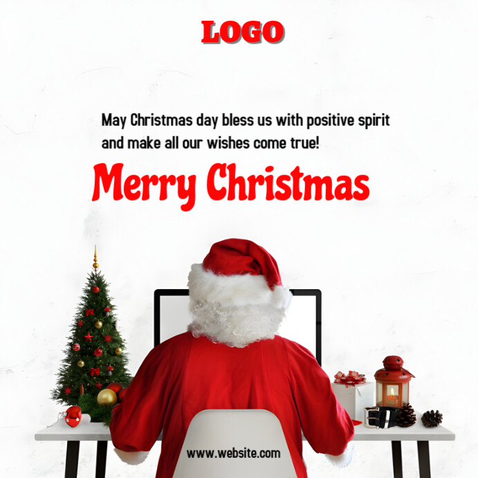 Copy of White Joyful Merry Christmas Happy New Year Instagram Post ...