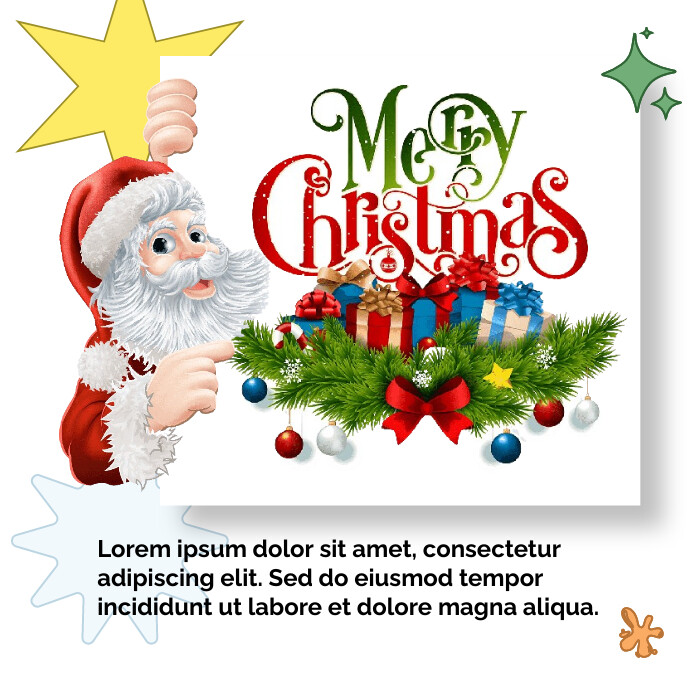 Copy of White Joyful Merry Christmas Instagram Post | PosterMyWall