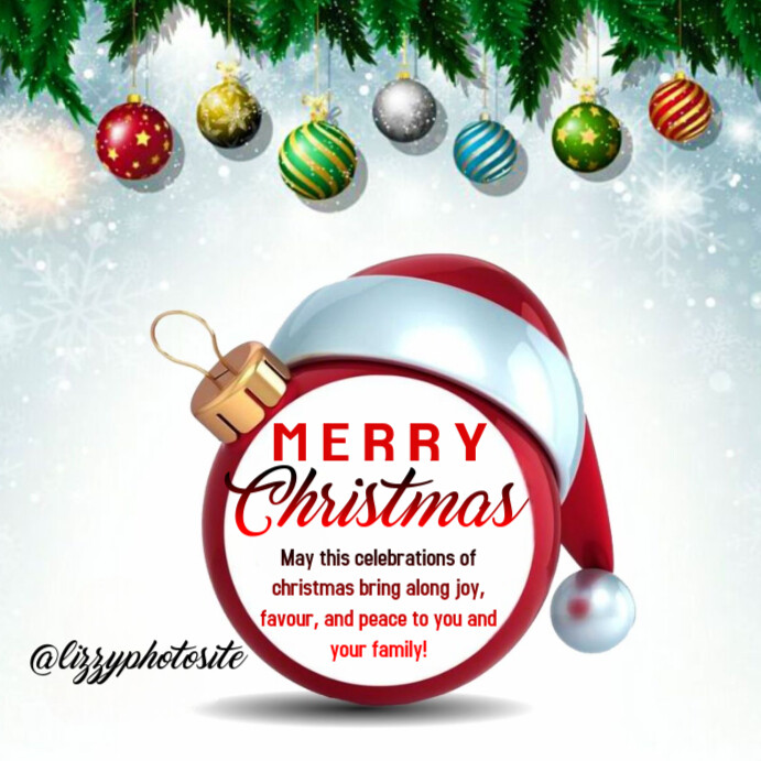 Copy of White Joyful Merry Christmas Instagram Post | PosterMyWall
