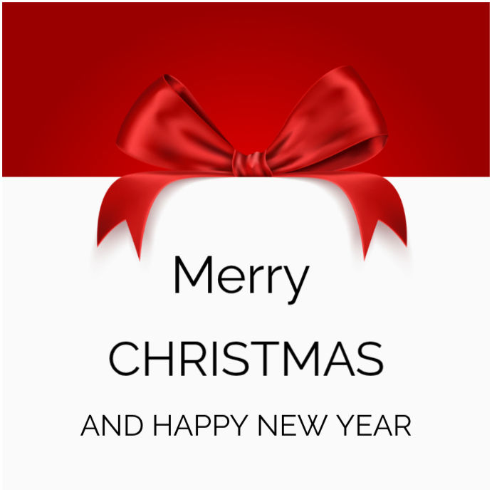 White Joyful Merry Christmas Instagram Post Template | PosterMyWall