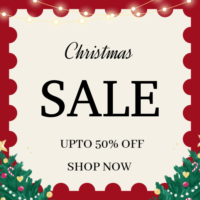 Copy of White Joyful Merry Christmas Sale Posters Instagram Post ...