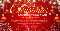 White Joyful Merry Christmas Video Template Facebook Shared Image