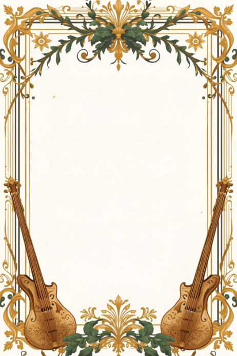 White Joyful Minimalist Music Instruments Poster Art Template ...