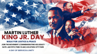 White Joyful Mlk Day Digital Display (16:9) template