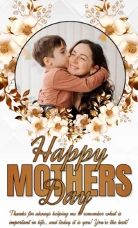 White Joyful Mothers Day Us Legal template