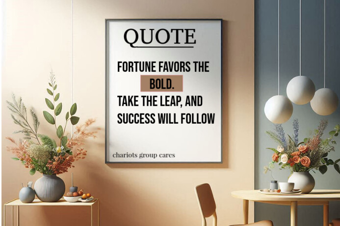 White Joyful Motivational Quote Poster template