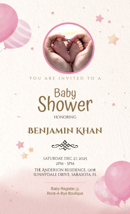 White Joyful Naming Ceremony Invite Template Us Legal