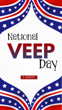 White Joyful Nantional Veep Day  Instagram Story template