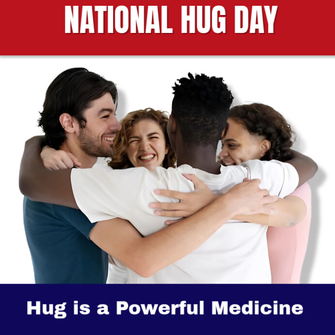 Hug By Post Copy of White Joyful National Hug Day Instagram Post | PosterMyWall