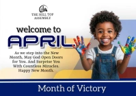 White Joyful New Month A5 template