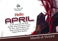 White Joyful New Month A5 template