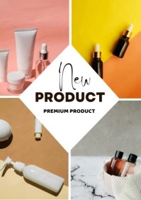 White Joyful New Product A2 template