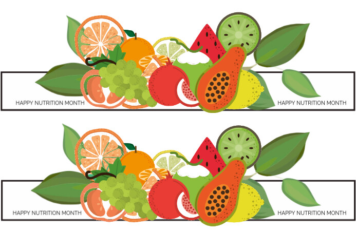 Copy of White Joyful Nutrition Month Headdress A4 | PosterMyWall