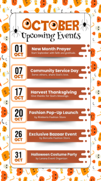Hvid October Events Instagram Story Template
