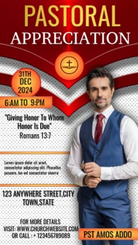 White Joyful Pastorial Appreciation Template  Instagram Story Instagram-Story