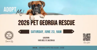 White Joyful Pet Adoption Event Facebook Event Cover Video template
