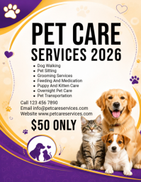 White Pet Care Services Iflaya Template