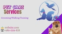 White Joyful Pet Services Twitter Post template