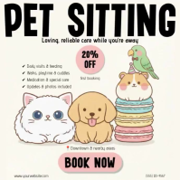 Wit Pet Sitting Instagram Post Template