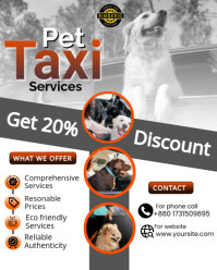 White Joyful Pet Taxi Services Instagram Portrait template