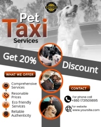 White Joyful Pet Taxi Services Instagram Portrait template