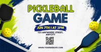 White Joyful Pickleball Game Facebook Shared Image template