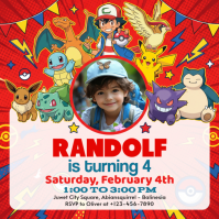 Branco Children's Birthday Party 方形(1:1) Template