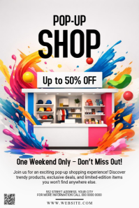 Blanc Pop-Up Shop Event Tumblr Graphic Template