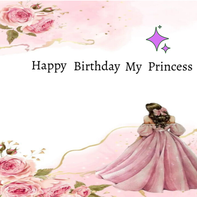 White Joyful Princess Instagram Post Template | PosterMyWall