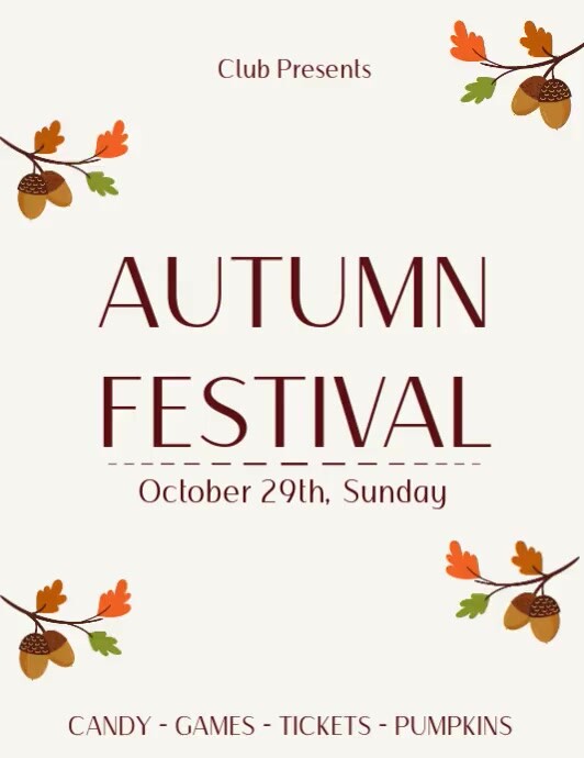 Copy of White Joyful Pumpkin Patch Flyer (us Letter) | PosterMyWall