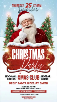 White Joyful Red 3d Christmas Party Instagram Story Instagram Story template