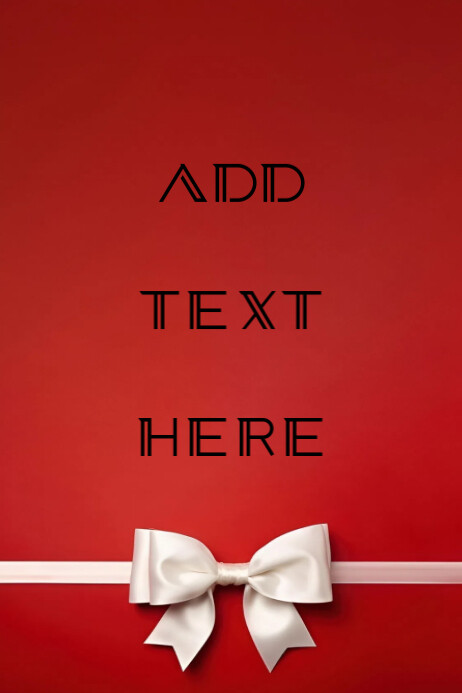 White Joyful Red Background  Poster template