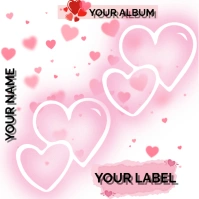 White Joyful Sampul Album Musik Rock Desain Hari Valentine's Volume 1 Album Cover template