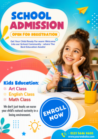 Blanco School Admission A4 Template