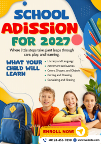 Gul School Admission A4 Template