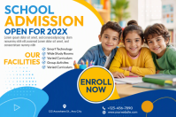 Putih School Admission Plakat Template