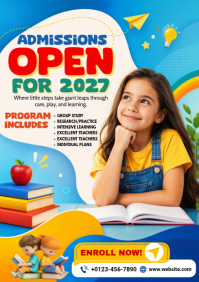 White School Admissions A4 Template