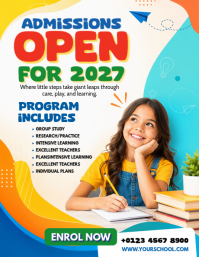 White School Admissions Pamflet Template