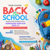 White School Admissions Instagram 帖子 Template