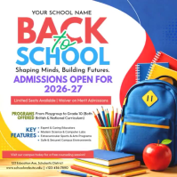 White School Admissions Instagram Plasing Template