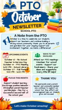 White School PTO Newsletter Instagram Story Template