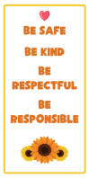 Hvid Positive Behavior Rul-op banner 3' × 6' Template
